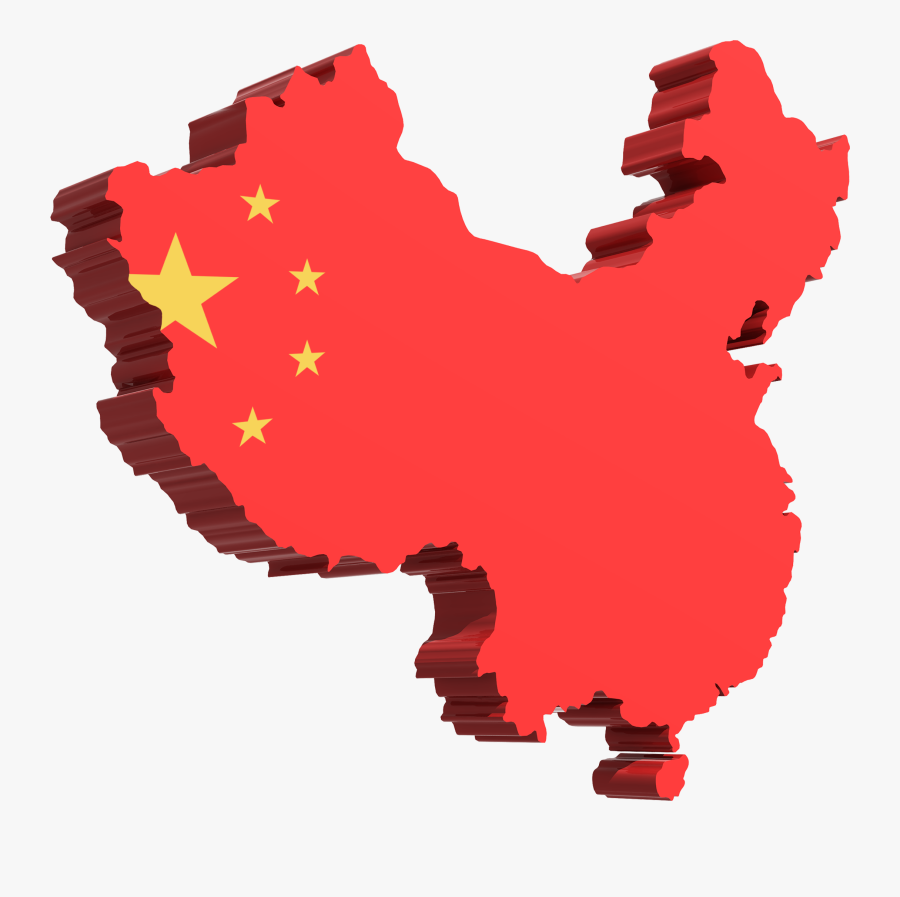Map Of China/flag Of China - China Map No Background, Transparent Clipart
