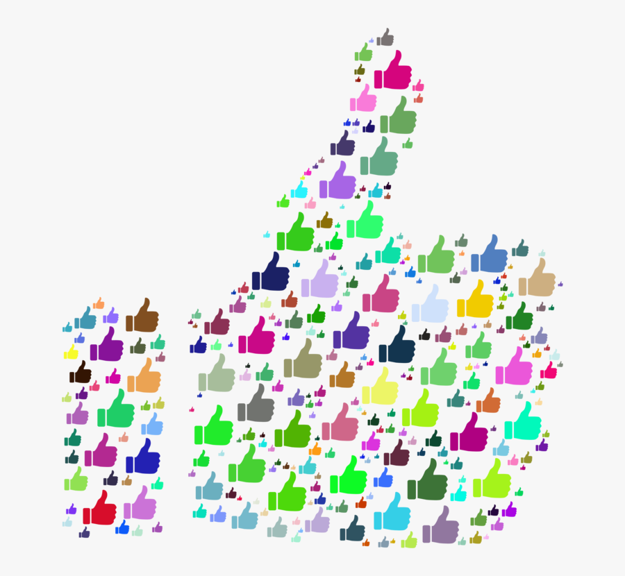 Art,area,line - Thumbs Up Png Colorful, Transparent Clipart