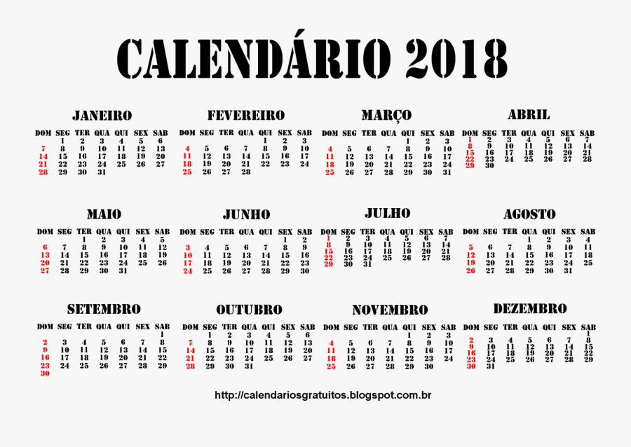 Clip Art Baixar Calendario Portugues Calendar - Imagem De Calendário 2018 Em Portugues, Transparent Clipart