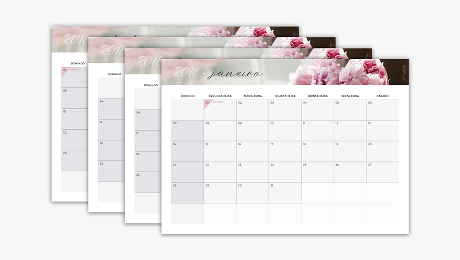 Transparent Calendario 2018 Png - Paper, Transparent Clipart