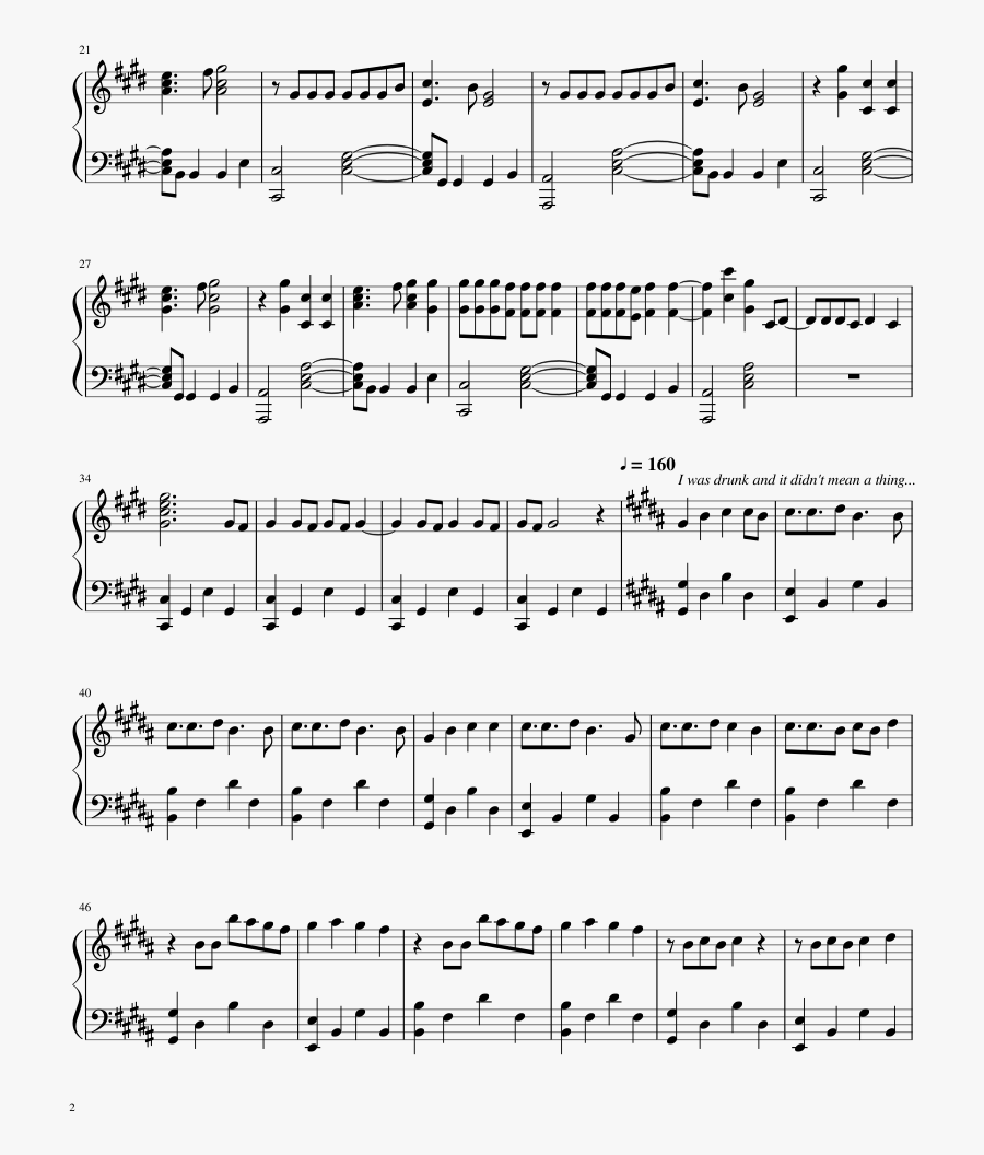 Clip Art At The Disco Medley - Dragonborn Comes Notes, Transparent Clipart