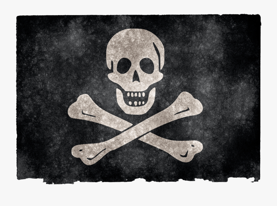 Jolly Roger Grunge Flag Png Image - Pirate Flag Cross Stitch , Free