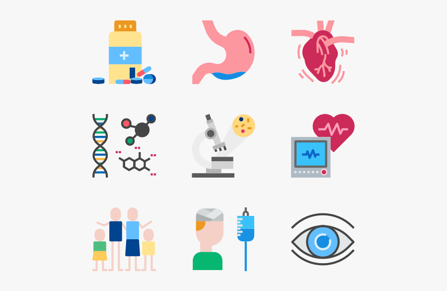 Healthcare And Medical - Diagnostic Icons, Transparent Clipart