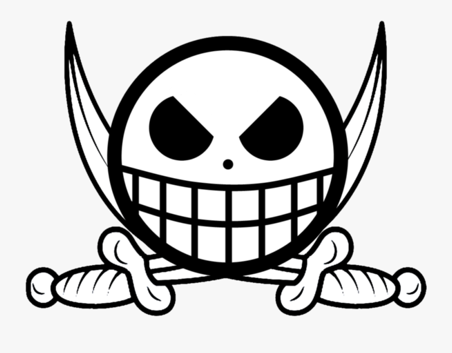 Clip Art Jolly Roger Png - One Piece Jolly Roger Template, Transparent Clipart