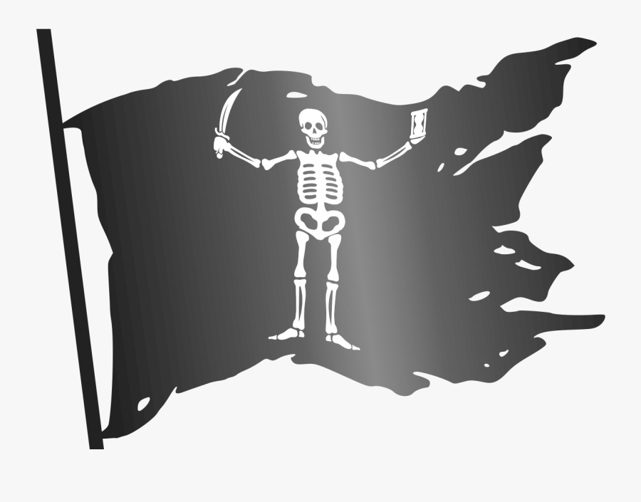 Pirate Flag Png, Transparent Clipart