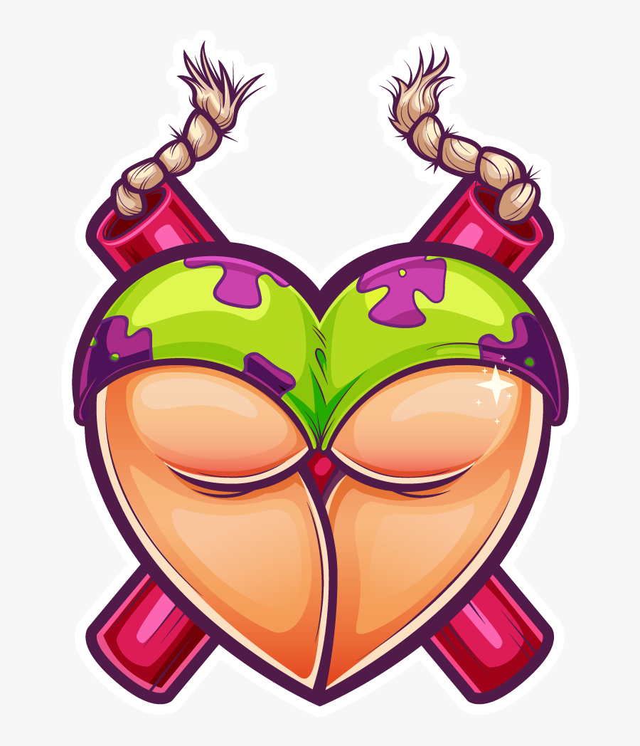 Booty Hearts, Transparent Clipart