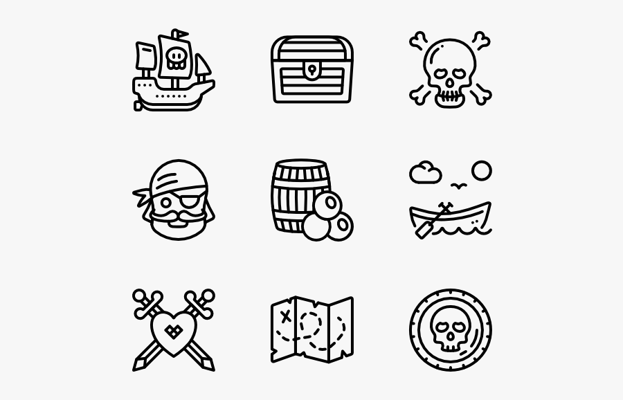 Pirate Life - Law Icon, Transparent Clipart