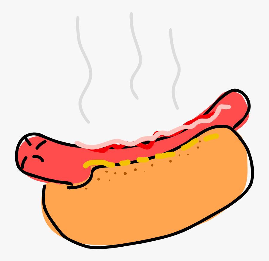 Hot Hotdog Clipart, Transparent Clipart