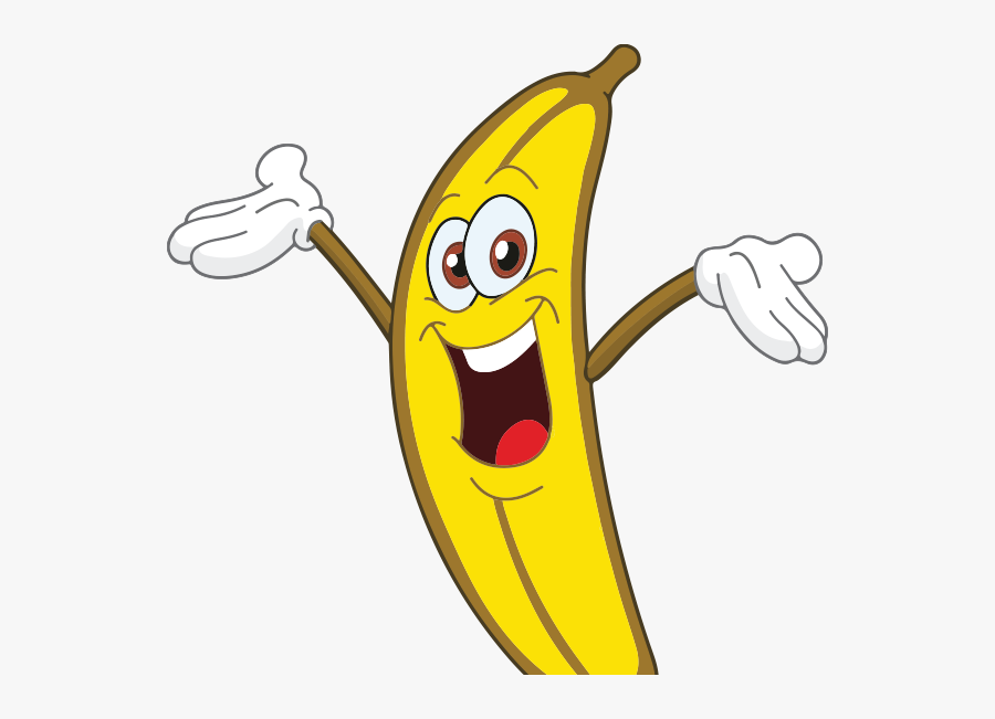 Cartoon Banana, Transparent Clipart