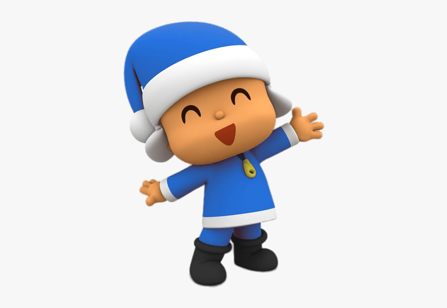 Pocoyo Blue Santa Suit - Papa Noel Azul Png, Transparent Clipart