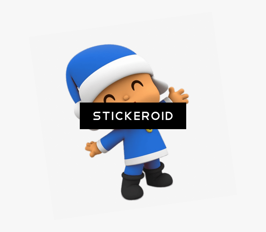 Pocoyo Blue Santa Suit - Cartoon, Transparent Clipart