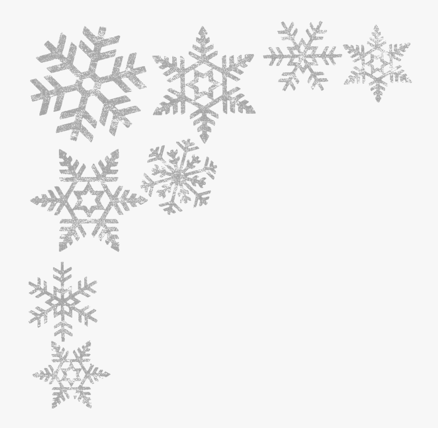 Clip Art Snowflake Borders And Frames Image - Snowflake Border Transparent Background, Transparent Clipart