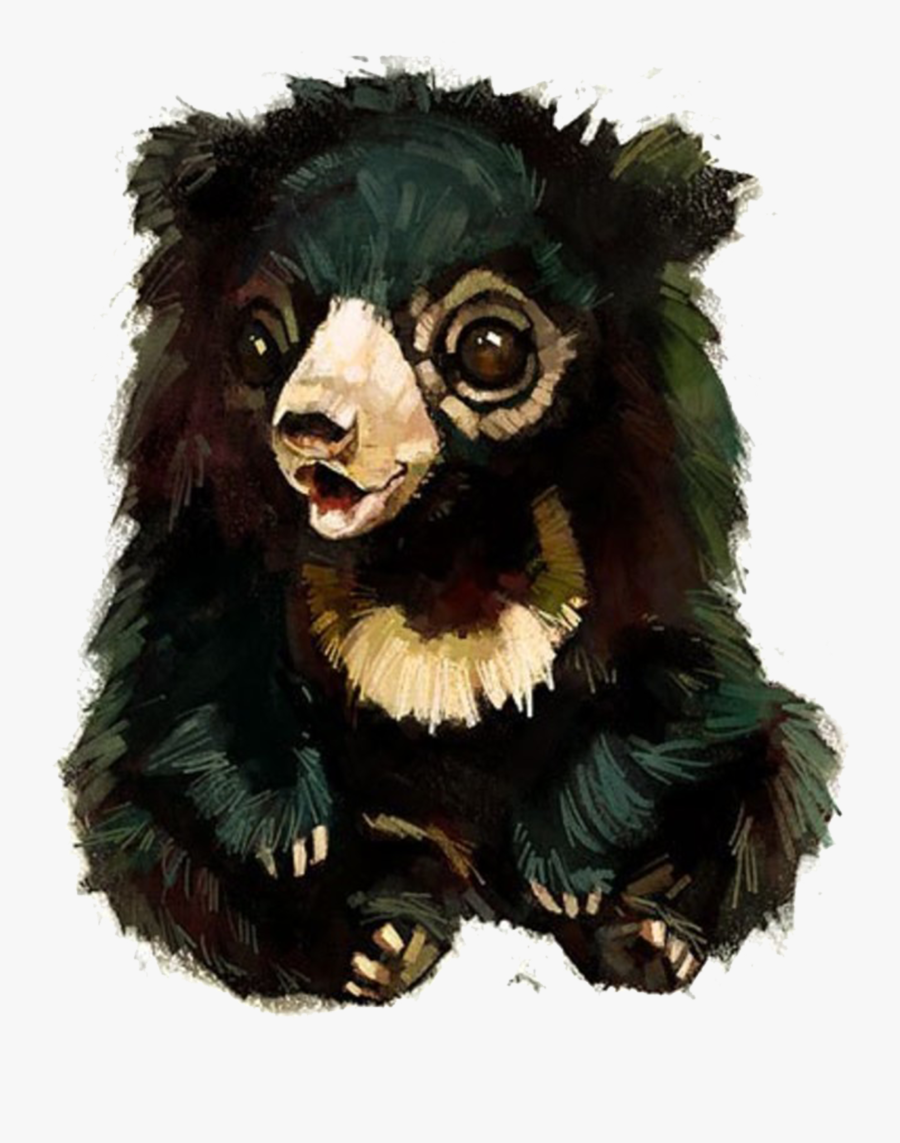 American Black Bear Watercolor Painting Drawing Illustrator - Illustration, Transparent Clipart