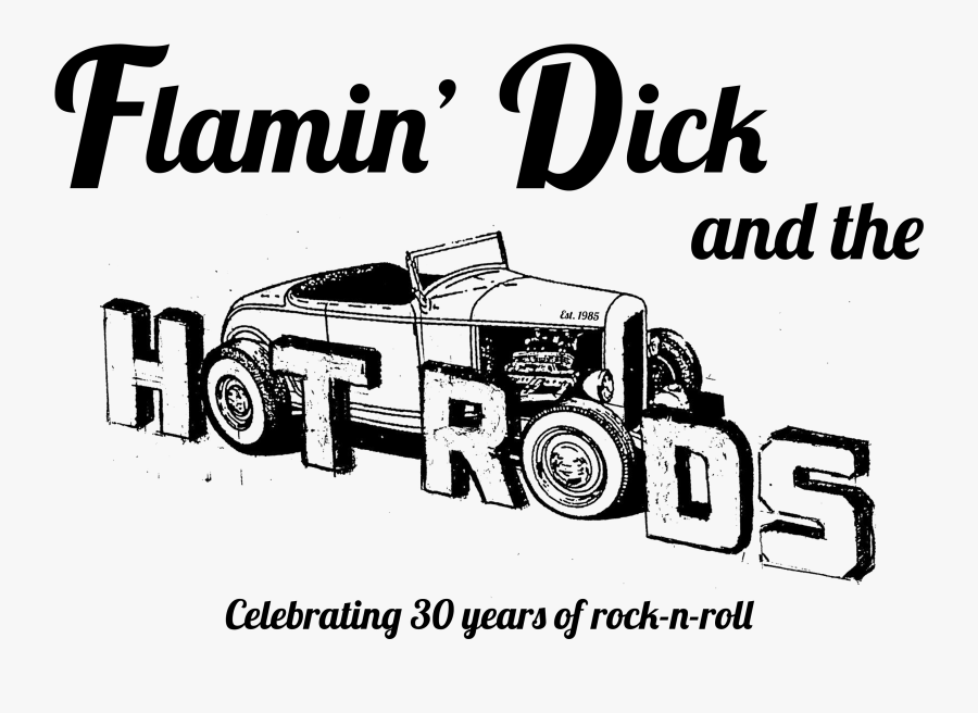 Clip Art Flamindickandthehotrods - Drums, Transparent Clipart