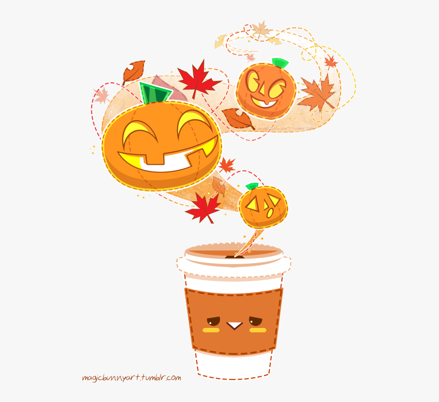 Pumpkin Spice Latte - Pumpkin Spice Latte Cartoon, Transparent Clipart