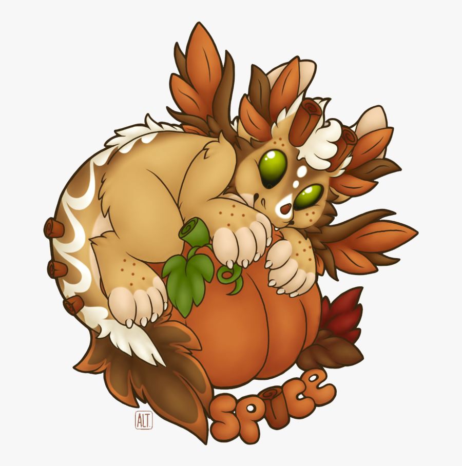 Spice Pumpkin Badge [personal/art By Me] - Cartoon, Transparent Clipart