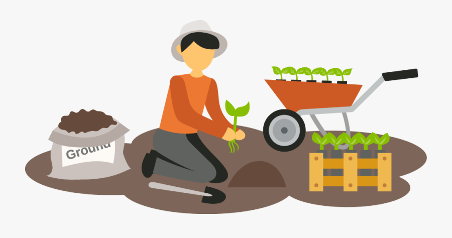 Taong Nagtatanim, Transparent Clipart
