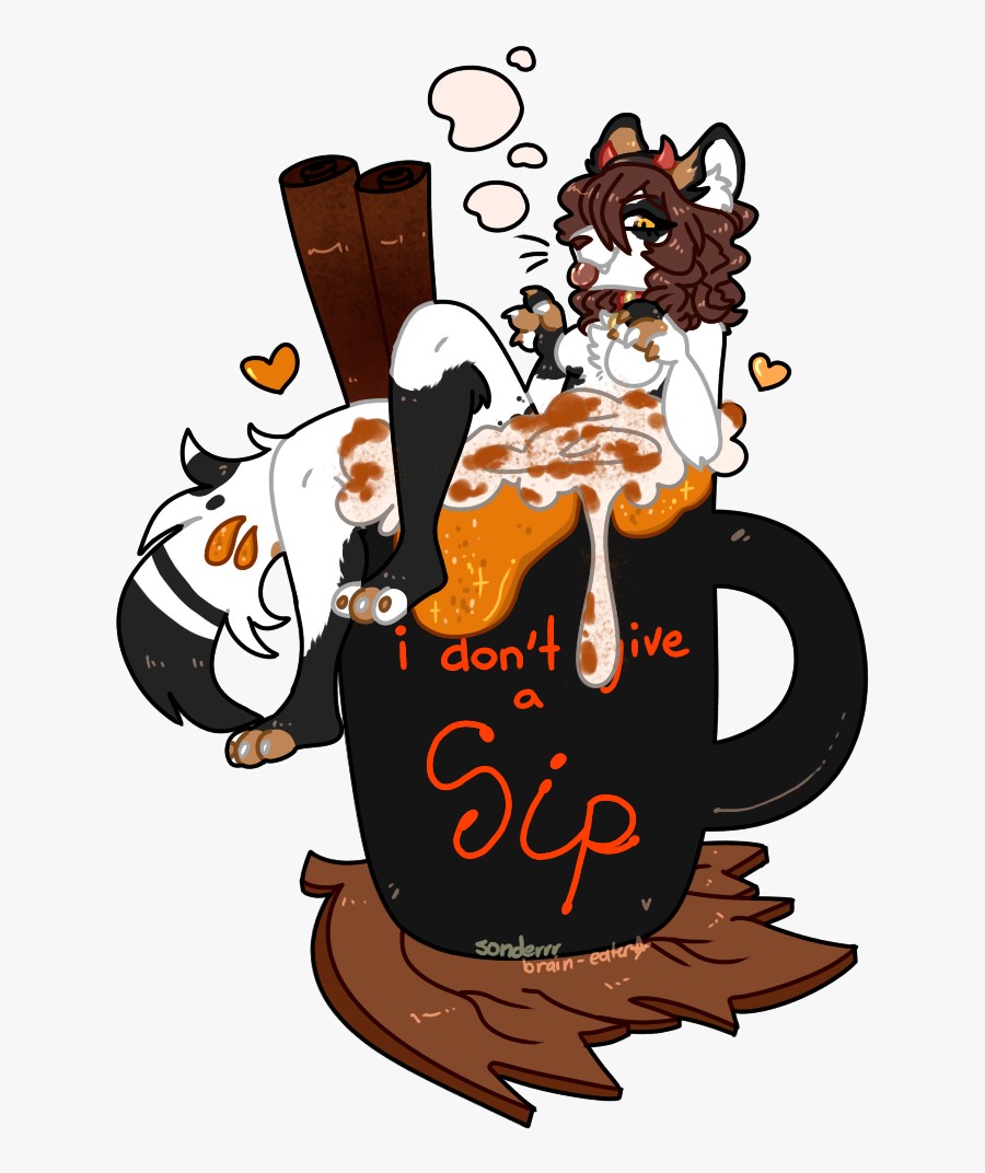 • Just A Little Sip • - Cartoon, Transparent Clipart