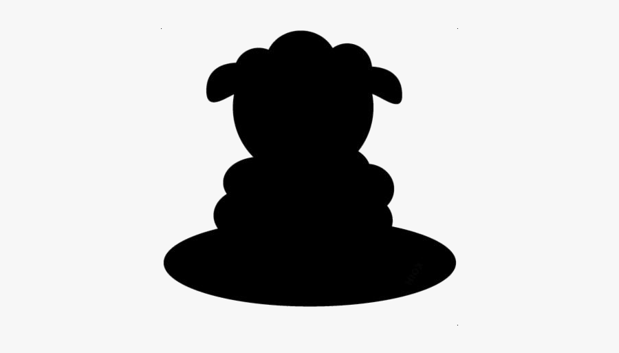 Cute Sheep Png Image Clipart - Silhouette, Transparent Clipart