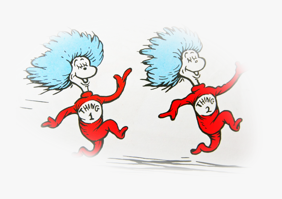 Dr Seuss Twin Characters, Transparent Clipart