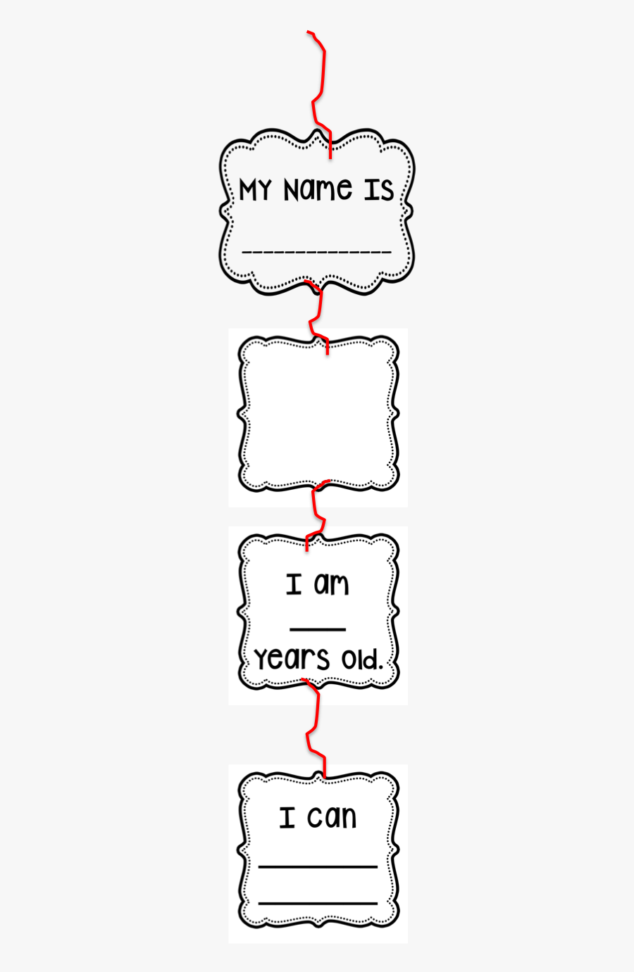 All About Me Mobile,kindergarten, Open House, Back - Illustration, Transparent Clipart