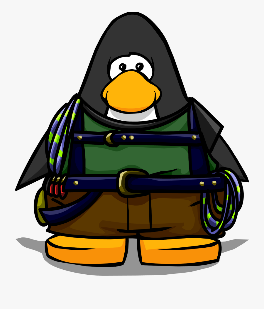 Mountain Climber Png - Club Penguin Maroon Penguin, Transparent Clipart