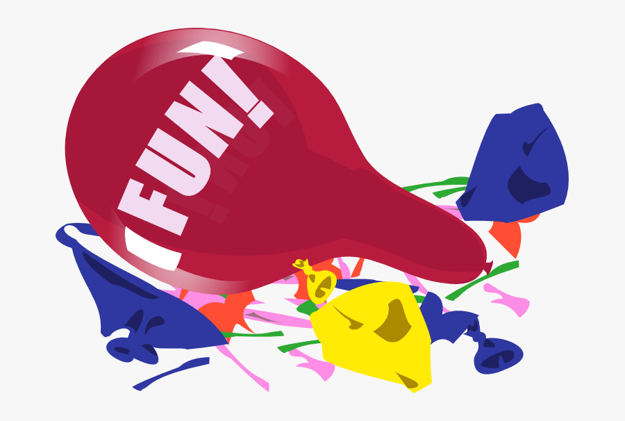 Popped Balloon Clip Art - Bunch Of Popped Balloons, Transparent Clipart