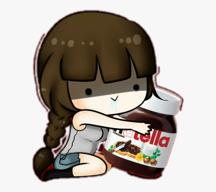 #nutella Girl - Nutella Kawaii, Transparent Clipart