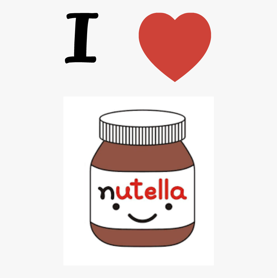 Love Nutella, Transparent Clipart
