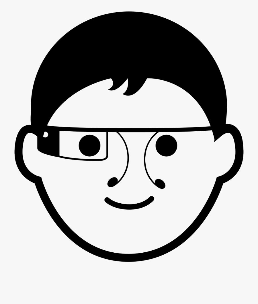 Transparent Man Face Png - Glasses Person Icon, Transparent Clipart
