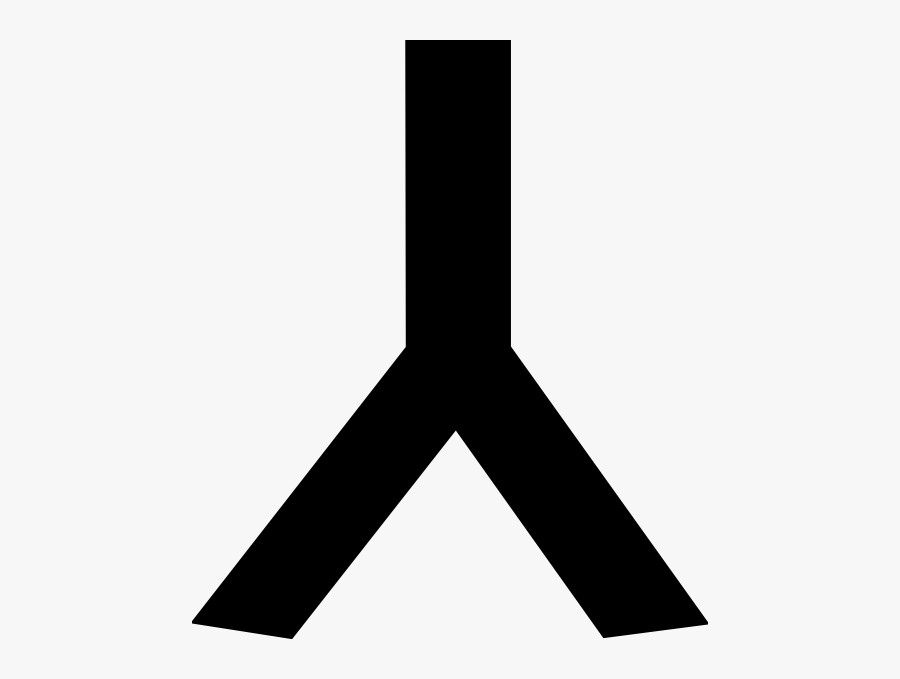 Free Vector Old Turkic Letter Ch Clip Art - Old Turkic Language, Transparent Clipart