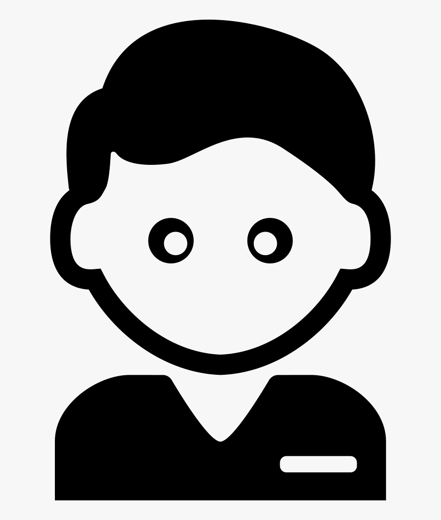 Young Man Icon, Transparent Clipart