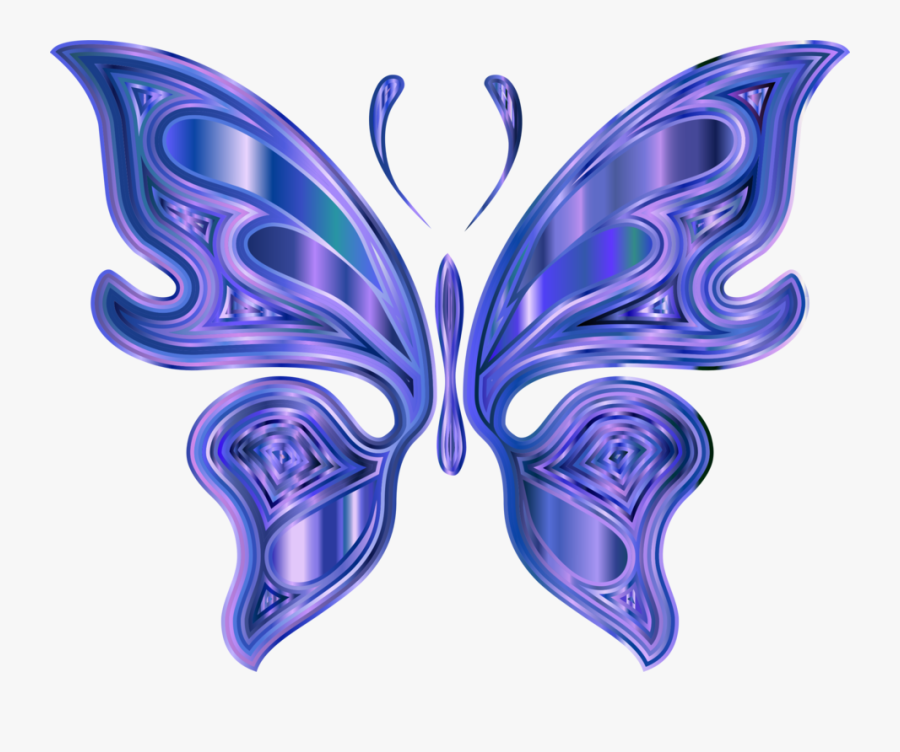 Butterfly,electric Blue,symmetry - Portable Network Graphics, Transparent Clipart
