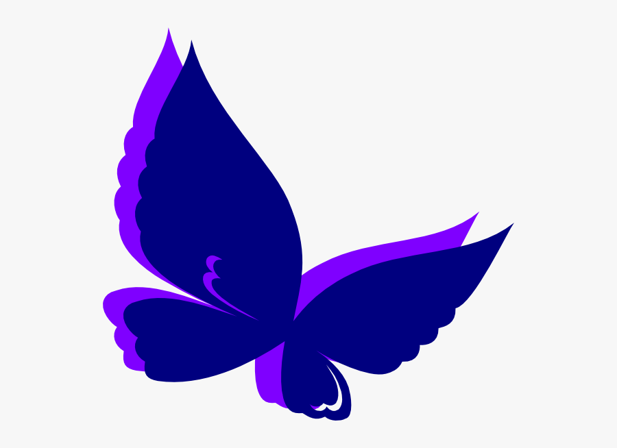 Purple Butterfly Png Roxo Butterf Purple Wings Clip - Red Butterfly Clipart, Transparent Clipart