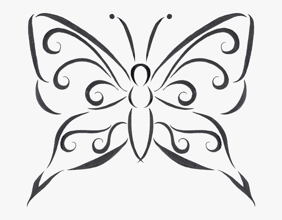 Tattoo Drawing At Getdrawings - Butterfly Tattoo Png, Transparent Clipart