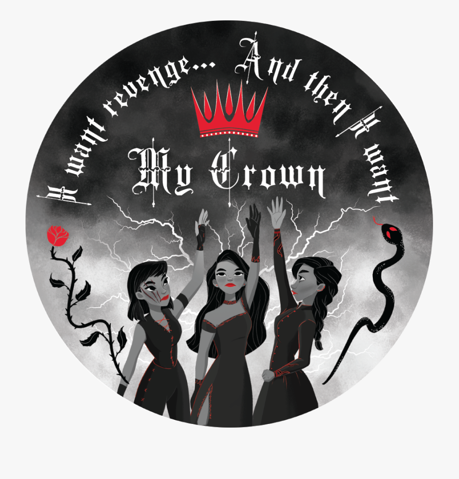 Three Dark Crowns Sticker, Transparent Clipart
