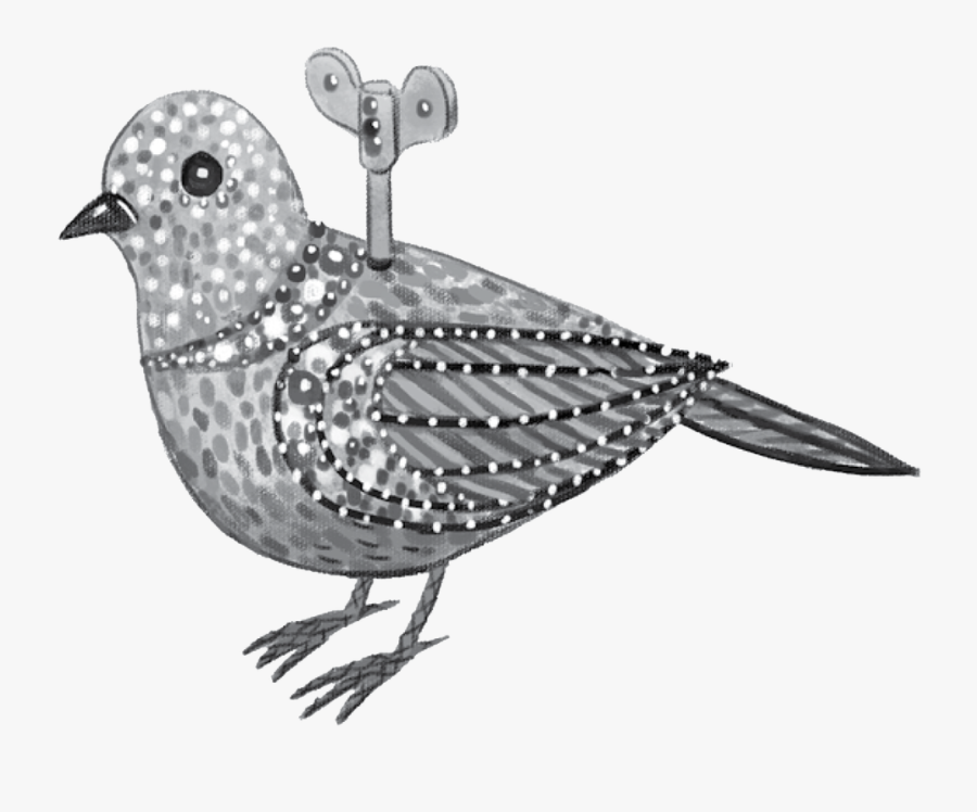 Clockwork Sparrow, Transparent Clipart