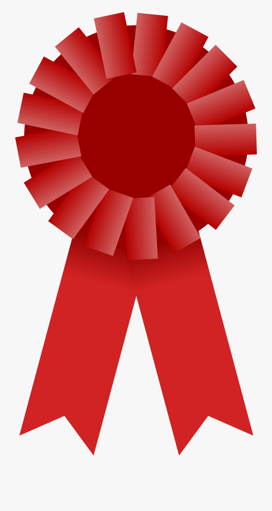 Clip Art Prize Ribbon - Award Ribbon Clipart Red, Transparent Clipart