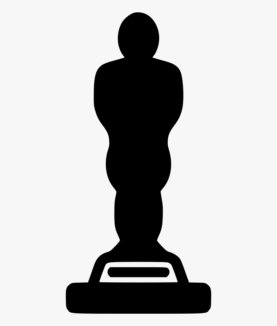 Oscar Vector Silhouette - Silhouette, Transparent Clipart