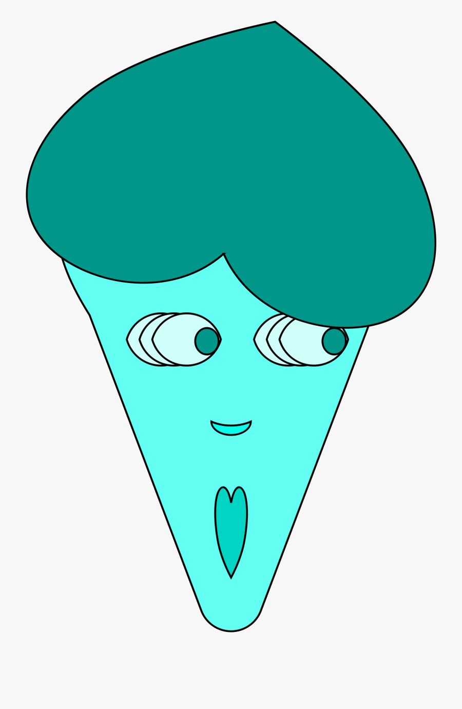 Triangle Ii Big Image - Triangle Face Cartoon, Transparent Clipart