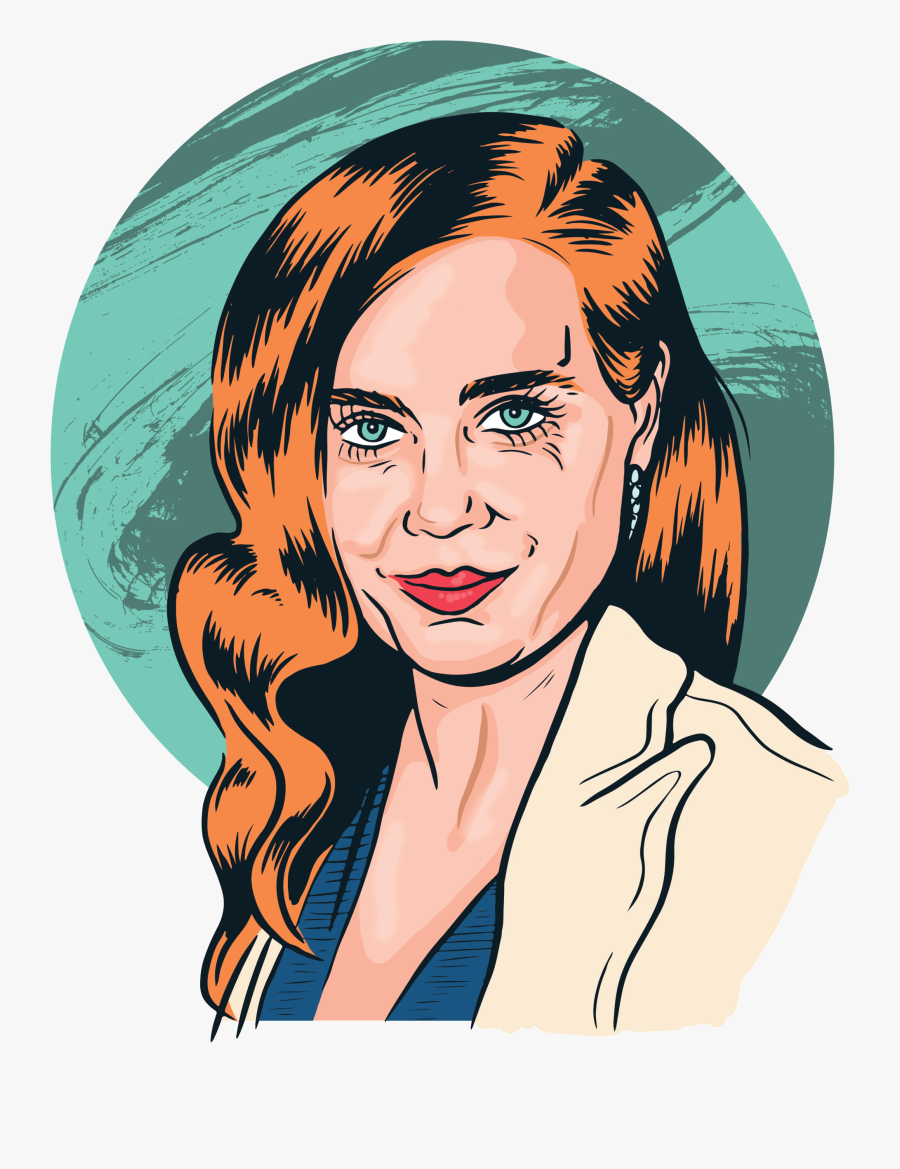 Amy Adams Illustration, Transparent Clipart