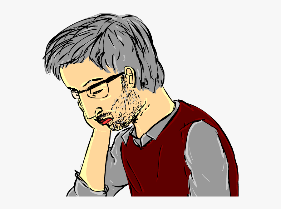 Sad Person Png - Cartoon, Transparent Clipart