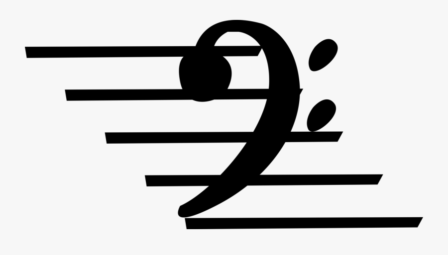 Transparent Bass Clef Png, Transparent Clipart