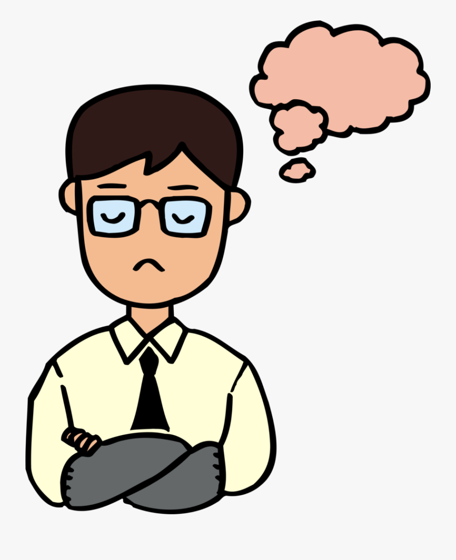 Transparent Sad Man Clipart - Sad Man Cartoon Png, Transparent Clipart