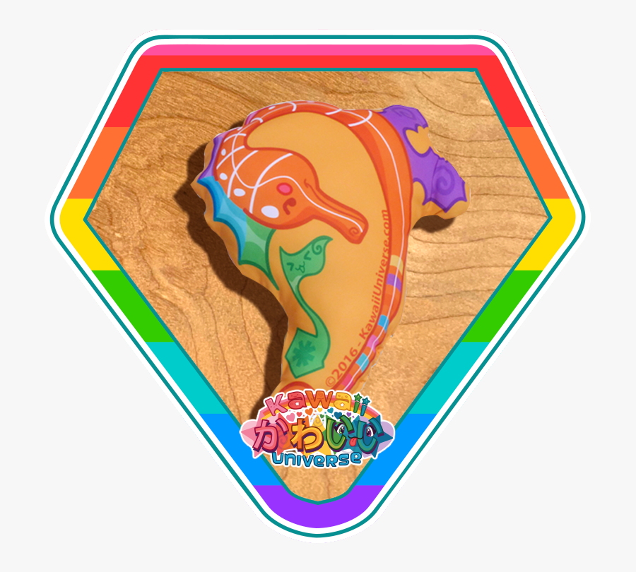 Kawaii Universe Cute Sea Horse Bass Clef Pillow Pic, Transparent Clipart