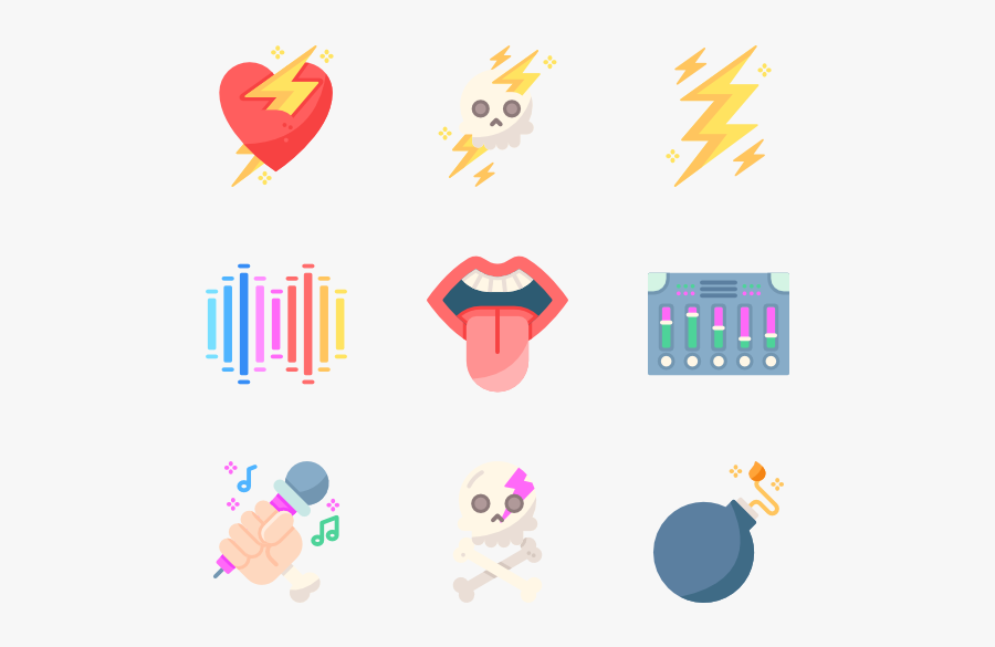 Rock And Roll, Transparent Clipart