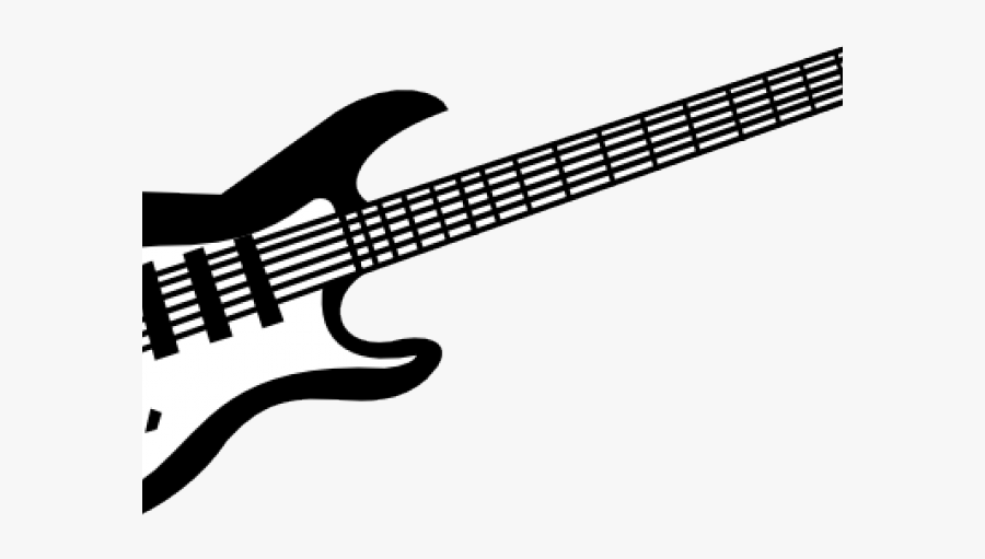 Clef Note Clipart Bass Guitar - Rock And Roll Guitar Png, Transparent Clipart