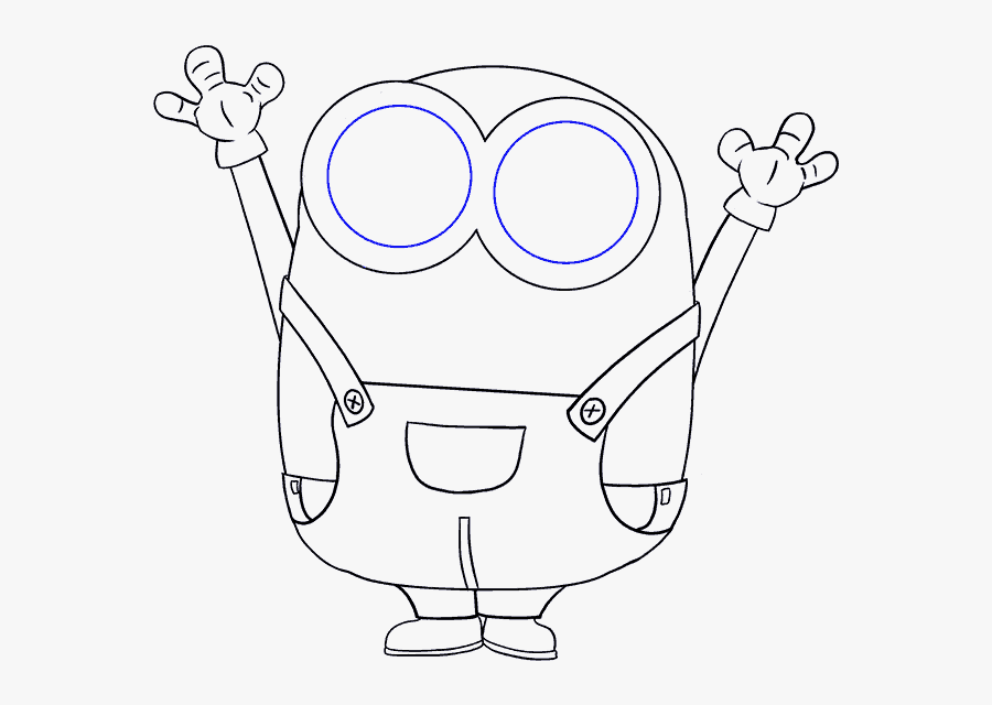 How To Draw Minions Stuart Step By Step Easy Drawing - Bob The Minion Drawing Easy, Transparent Clipart