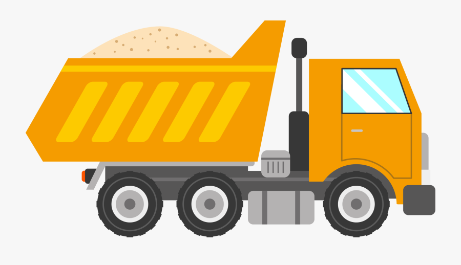 Truck With Sand Clipart, Transparent Clipart