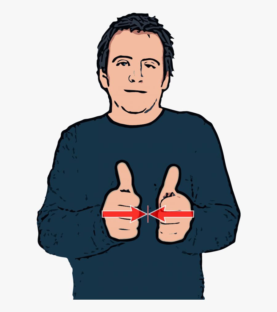 Agree British Sign Bsl - British Sign Language Yes, Transparent Clipart